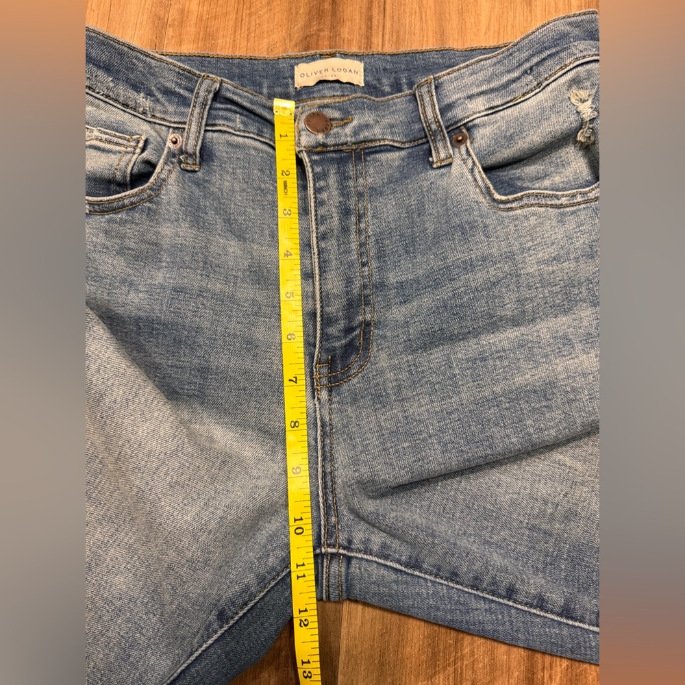 Oliver Logan Denim Crosby Relaxed Taper Straight Jeans, 28x30 Light Distress - Picture 9 of 16